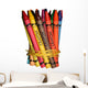 Pencils Pastels With Clipping Wall Decal
