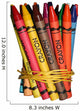 Pencils Pastels With Clipping Wall Decal