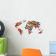 Flag Map Wall Mural