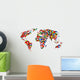 Flag Map Wall Mural