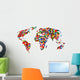 Flag Map Wall Mural