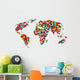 Flag Map Wall Mural