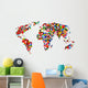 Flag Map Wall Mural