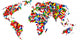 Flag Map Wall Mural