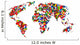 Flag Map Wall Mural