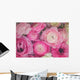 Pink Ranunculus Flowers Wall Decal