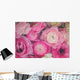 Pink Ranunculus Flowers Wall Decal