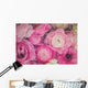 Pink Ranunculus Flowers Wall Decal