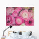 Pink Ranunculus Flowers Wall Decal