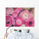 Pink Ranunculus Flowers Wall Decal