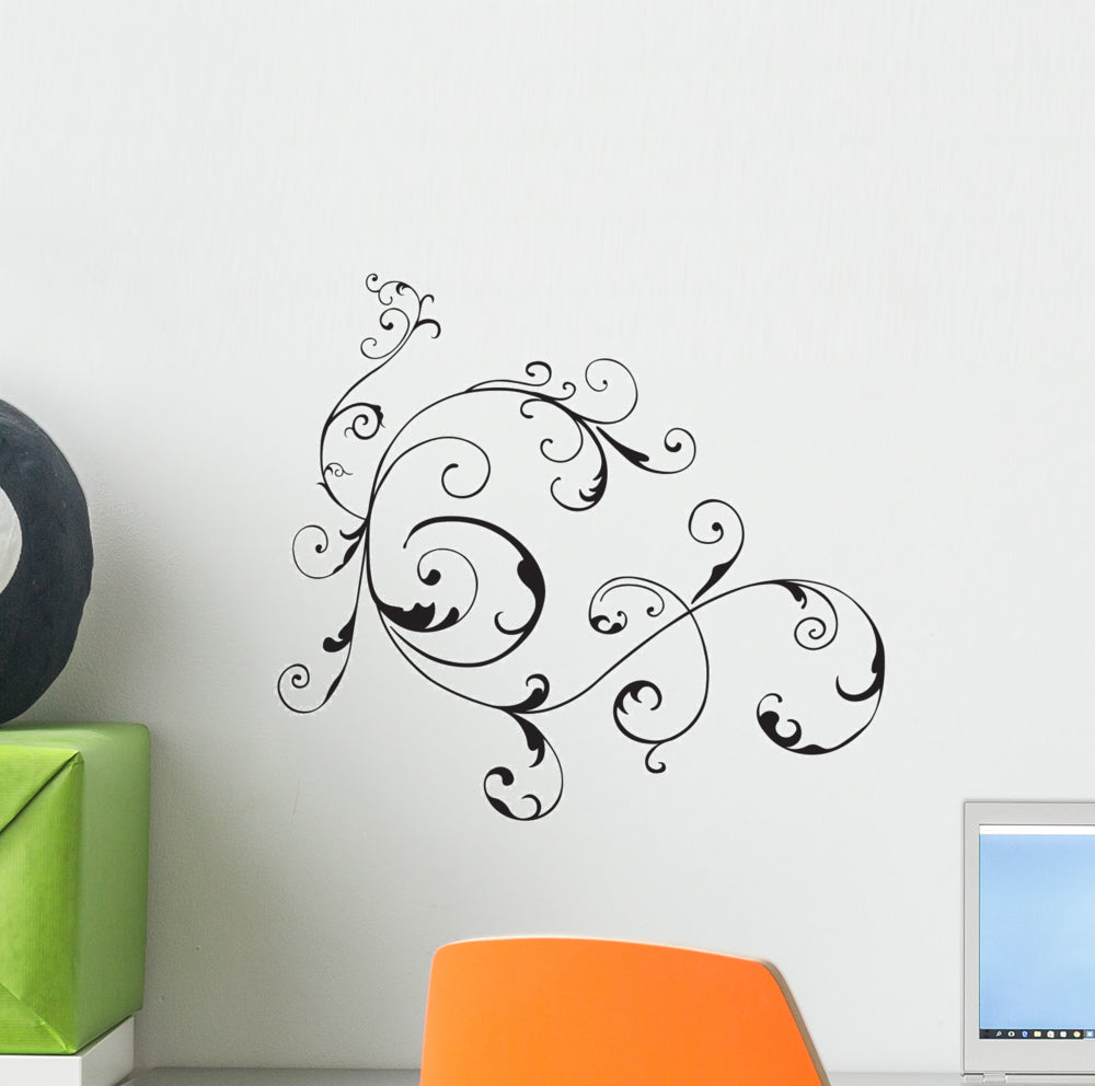 Scroll Wall Decal – Wallmonkeys