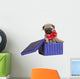 Puppy present. Wall Decal