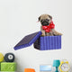 Puppy present. Wall Decal