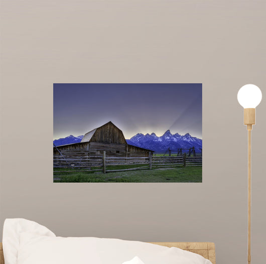 John Moulton barn on Mormon Row at Grand Teton  Wall Mural