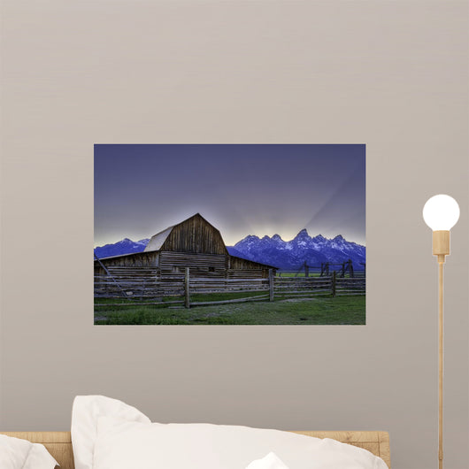 John Moulton barn on Mormon Row at Grand Teton  Wall Mural