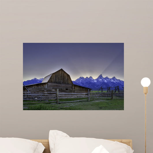 John Moulton barn on Mormon Row at Grand Teton  Wall Mural
