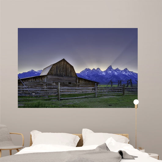 John Moulton barn on Mormon Row at Grand Teton  Wall Mural