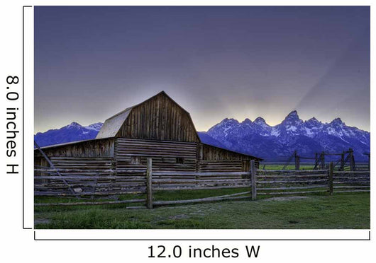 John Moulton barn on Mormon Row at Grand Teton  Wall Mural