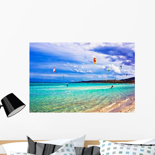 Kitesurfing Italy Wall Decal