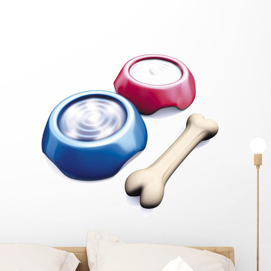 Ciotole01cane Wall Decal