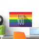 Vector Long Shadow Gay Wall Mural