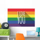 Vector Long Shadow Gay Wall Mural