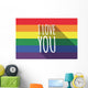 Vector Long Shadow Gay Wall Mural