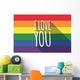 Vector Long Shadow Gay Wall Mural