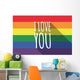 Vector Long Shadow Gay Wall Mural