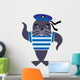 Funny seal sailor Wall Decal