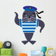 Funny seal sailor Wall Decal