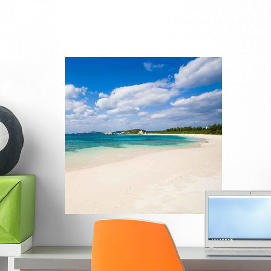 Deserted Tropical Beach Japan Wall Decal