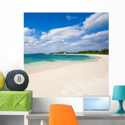 Deserted Tropical Beach Japan Wall Decal