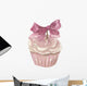 Watercolor cupcake hand drawn Wall Decal