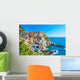 Cinque Terre Cliff-side Town Wall Decal