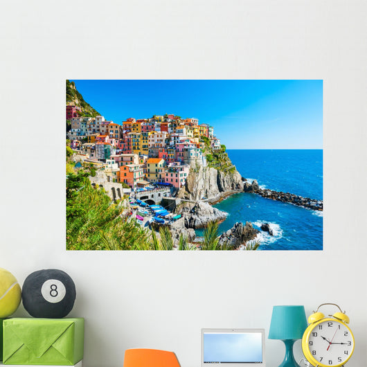 Cinque Terre Cliff-side Town Wall Decal