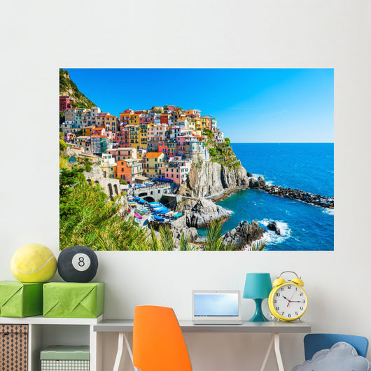 Cinque Terre Cliff-side Town Wall Decal