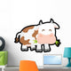 Farm animal concept represented by cow cartoon icon. isolated and flat illustration  Wall Decal