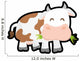 Farm animal concept represented by cow cartoon icon. isolated and flat illustration  Wall Decal