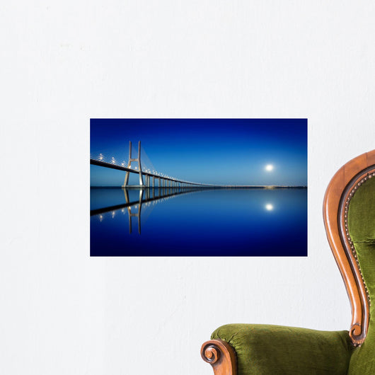 Vasco da Gama Bridge, Lisbon, Portugal Wall Mural