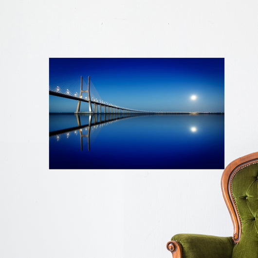 Vasco da Gama Bridge, Lisbon, Portugal Wall Mural