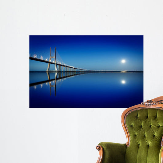 Vasco da Gama Bridge, Lisbon, Portugal Wall Mural