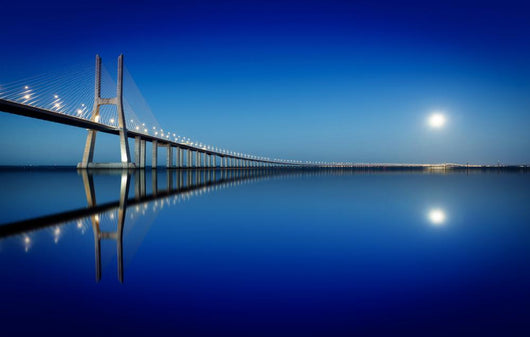Vasco da Gama Bridge, Lisbon, Portugal Wall Mural