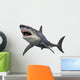 Angry Great White Shark Wall Decal