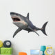 Angry Great White Shark Wall Decal