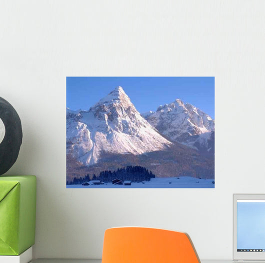 Austrian Mountain Peak Wall Decal