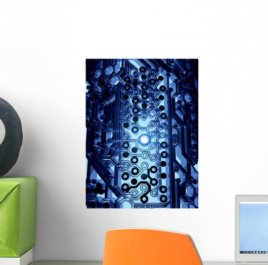 Dark Future Circuit Wall Mural