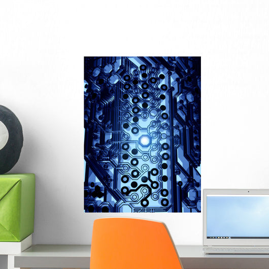 Dark Future Circuit Wall Mural