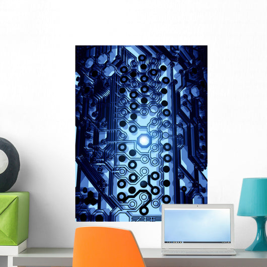 Dark Future Circuit Wall Mural