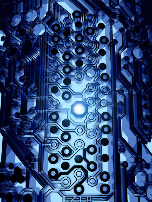 Dark Future Circuit Wall Mural